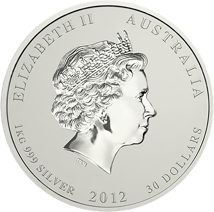 1 kg Silber Lunar II Drache 2012