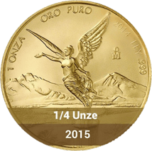 1/4 Unze Gold Mexiko Libertad 2015