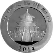 1 kg Silber China Panda 2014 (Polierte Platte)