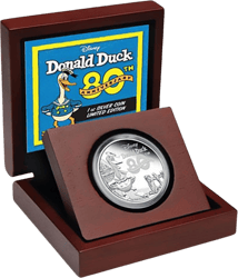 1 Unze Silber Donald Duck 80 Jahre 2014 (PP)