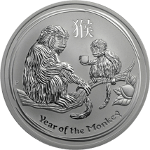 5 Unze Silber Lunar II Affe 2016