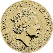 1 Unze Goldmünze The Queen's Beasts Lion 2016