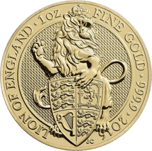 1 Unze Goldmünze The Queen's Beasts Lion 2016