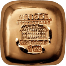 1 Unze Kupferbarren Schloss Güldengossa (Kupferknuffel)