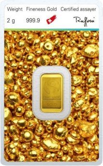 2g Goldbarren Argor Heraeus (Fairtrade)