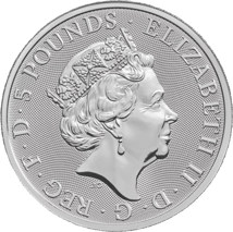 2 Unze Silbermünze Queen's Beasts Unicorn 2018