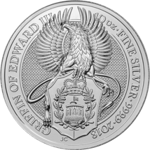 10 Unze Silbermünze Queen's Beasts Griffin 2018