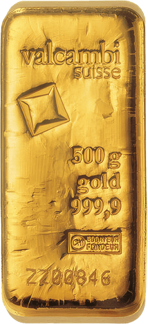 500g Goldbarren Valcambi