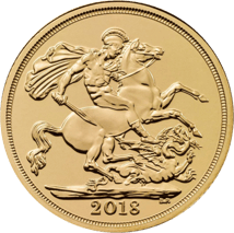 1 Pfund Full Sovereign Elizabeth II. Goldmünze 2018