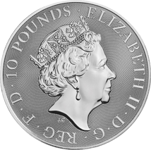 10 Unze Silbermünze Queen's Beasts Unicorn 2019