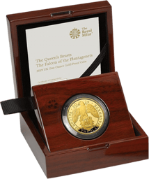 1 Unze Gold The Queen's Beasts The Falcon of The Plantagenets 2019 PP (Auflage: 400 Münzen)