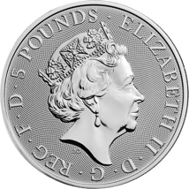 2 Unze Silber Queen's Beasts Yale 2019