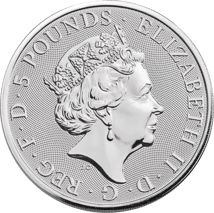 2 Unze Silbermünze Queen's Beasts Falcon 2019