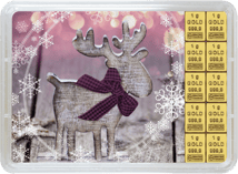 10 x 1g Goldbarren "Frohes Fest" (Valcambi)