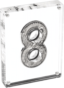 2 Unze Silber Drache und Phönix 2020 AF (Auflage: 3.888 Stücke | Antik finish)