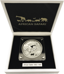 Doppelpack: 1kg Silber African Safari Büffel 2020 PP & AF (Auflage: je 100 Stücke)