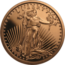 1 Unze Kupfermünze Saint Gaudens