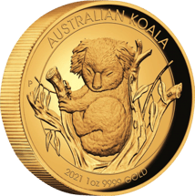 1 Unze Gold Koala 2021 PP (Auflage: 200 | Polierte Platte | High Relief)