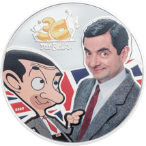 1 Unze Silber 30 Jahre Mr. Bean 2020 (Auflage: 3.000 | Polierte Platte | coloriert)