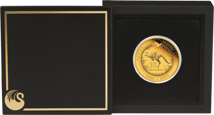 1 Unze Gold Känguru Nugget 35. Jubiläum 2021 PP (Auflage: 200 | Polierte Platte)