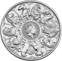 2 Unze Silbermünze The Queen's Beasts Completer Coin 2021