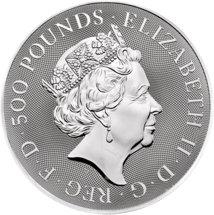 1kg Silber Queens Beasts Completer Coin 2021