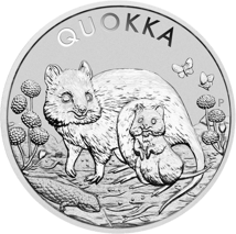 1 Unze Silber Australian Quokka 2021 (Auflage: 30.000)