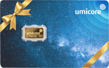 1g Goldbarren Umicore Geschenkbarren