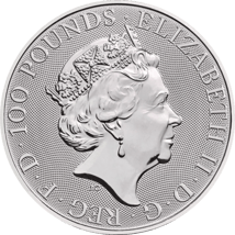 1 Unze Platin The Queen's Beasts The White Greyhound of Richmond 2022