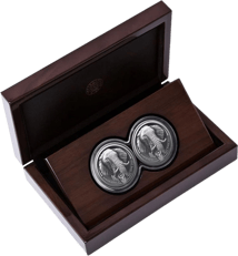 2 x 1oz Silber Big Five II Elefant 2021 Doppelkapsel (Auflage: 1.000 | PP)