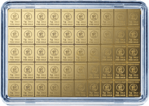 50 x 1g Gold Tafelbarren Combibar (Made in Germany)