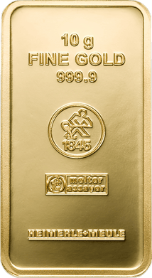 10g Goldbarren Heimerle und Meule