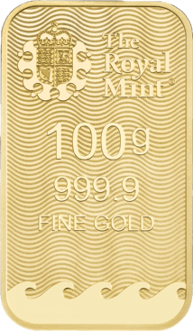 100g Goldbarren Britannia The Royal Mint