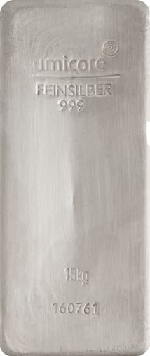 15kg Silberbarren (verschiedene Hersteller)