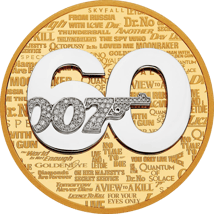 5 Unze Gold 60 Jahre James Bond 2022 PP (Auflage: 60 | Polierte Platte | Diamant)