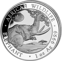 1 Unze Silber Somalia Elefant 2023 PM WMF (Auflage: 1.000 | Privymark World Money Fair Berlin)