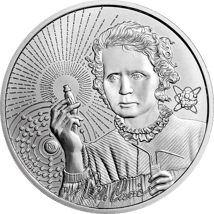 1 Unze Silber Inspirierende Ikonen Marie Curie 2023 (Auflage: 10.000)