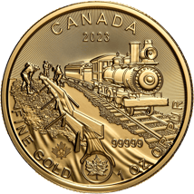 1 Unze Gold Klondike Goldrausch Weg des Goldes 2023 (im Blister)