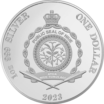 1 Unze Silber Great Australian Desert 2023 (Auflage: 1.500 | roségold veredelt | Polierte Platte)