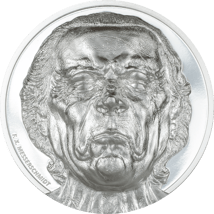 2 Unze Silber Striking Heads The Vexed Man 2023 (Auflage: 999 | High Relief | Polierte Platte)