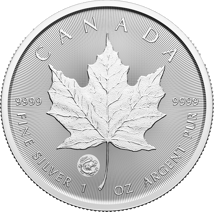1 Unze Silber Maple Leaf 2024 Privy Mark Jahr des Drachen (Auflage: 25.000)