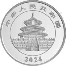 150g Silber China Panda 2024 PP (Polierte Platte | Auflage: 30.000)