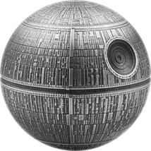 100g Silber Todesstern Star Wars 2024 AF Rund (Auflage: 3.000 | Antik Finish)