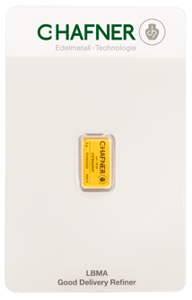 2g Goldbarren C. Hafner