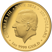 1 Unze Gold Deadly & Dangerous Portugiesische Galeere 2024 (Auflage: 150 | Polierte Platte | coloriert)