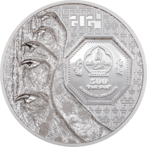 1 Unze Silber Mongolischer Schneeleopard 2024 PP (Auflage: 2.500 | High Relief | Polierte Platte)