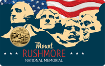 Gold Mount Rushmore Münze