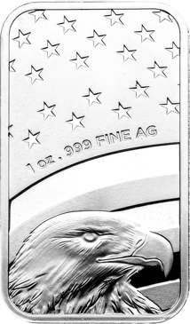 1 Unze Silberbarren American Flag