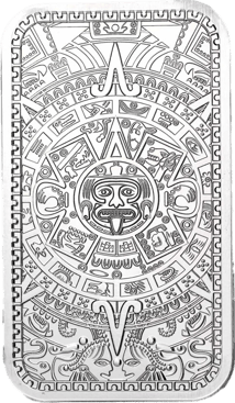 1 Unze Silberbarren Azteken