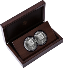 2 x 1 Unze Silber Big Five II Leopard 2023 Doppelkapsel (Auflage: 1.000 | Polierte Platte)